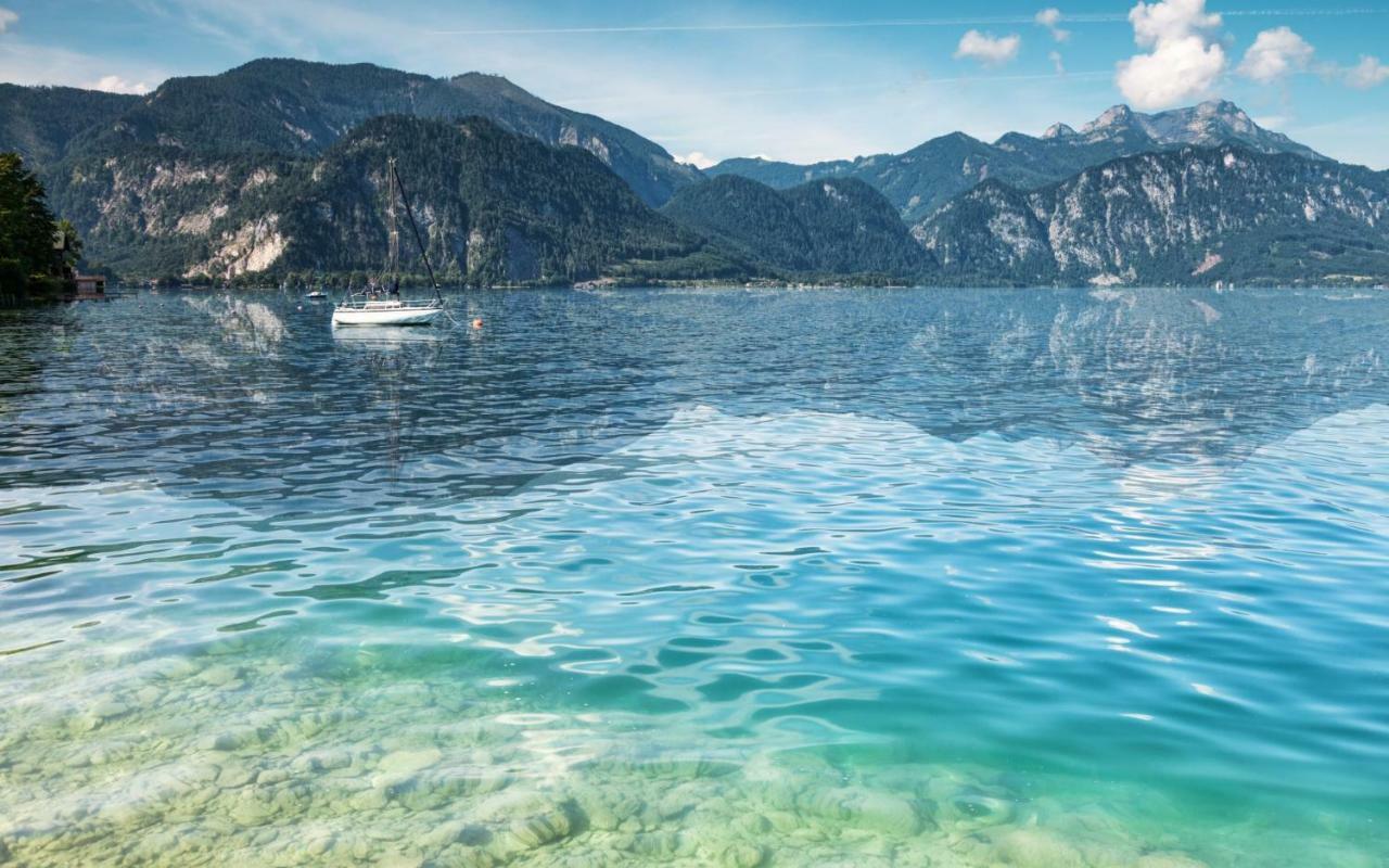 Fewo Atterseeperle - 80M2 Mit See- Und Gebirgsblick Steinbach am Attersee Exterior foto